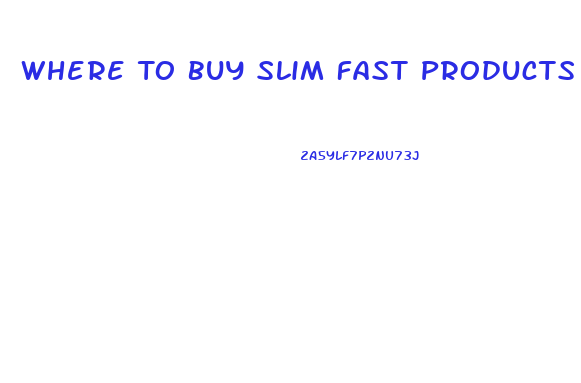 Where To Buy Slim Fast Products