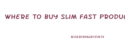 Where To Buy Slim Fast Products