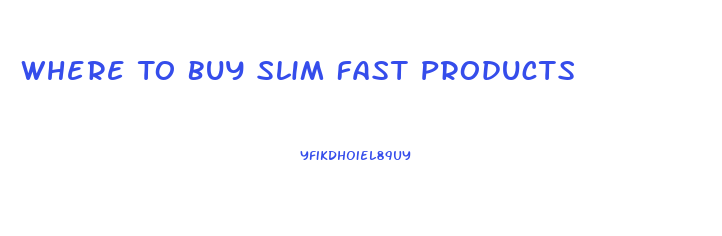 Where To Buy Slim Fast Products