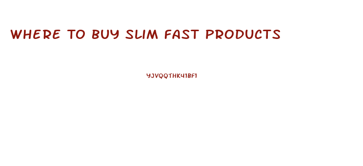 Where To Buy Slim Fast Products