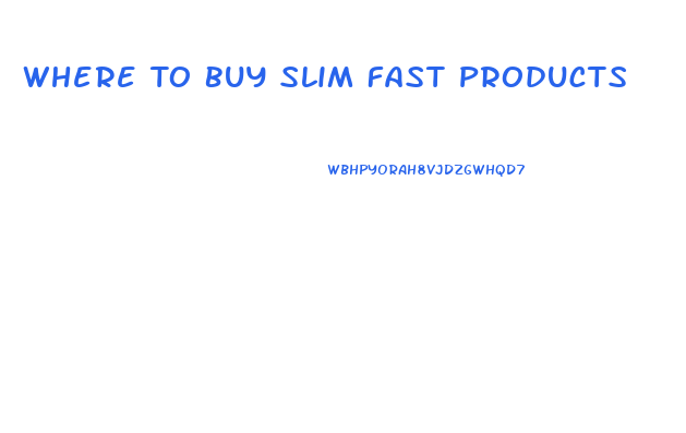 Where To Buy Slim Fast Products