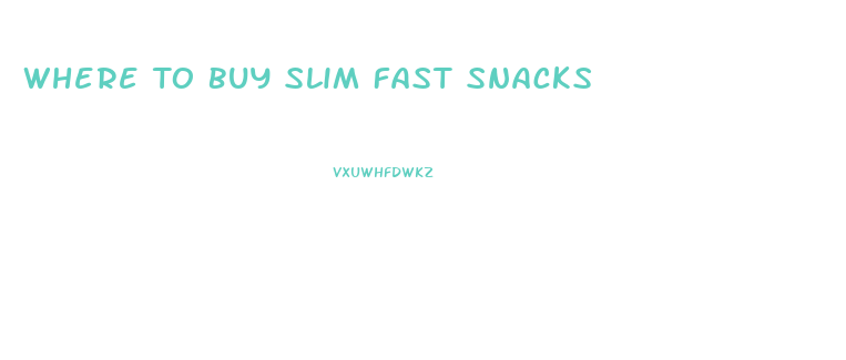 Where To Buy Slim Fast Snacks
