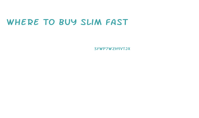 Where To Buy Slim Fast