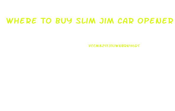 Where To Buy Slim Jim Car Opener