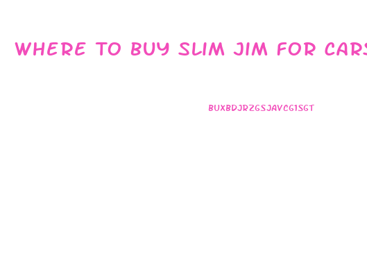 Where To Buy Slim Jim For Cars