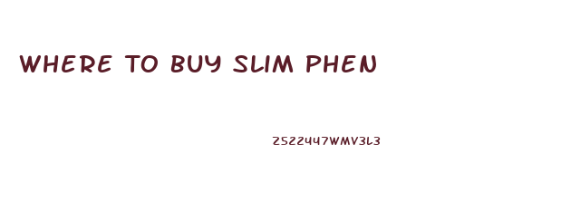 Where To Buy Slim Phen