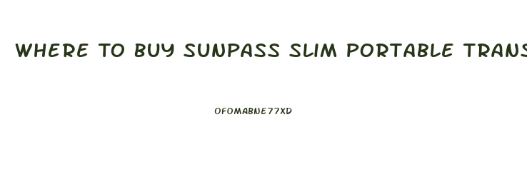 Where To Buy Sunpass Slim Portable Transponder