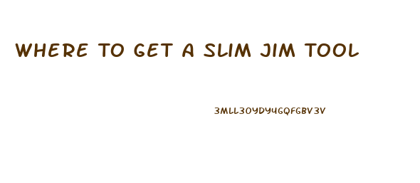 Where To Get A Slim Jim Tool
