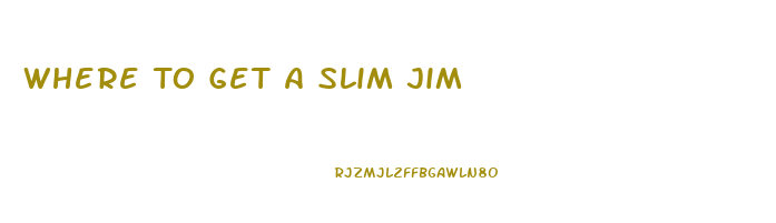 Where To Get A Slim Jim