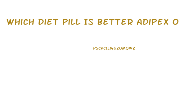 Which Diet Pill Is Better Adipex Or Contrave