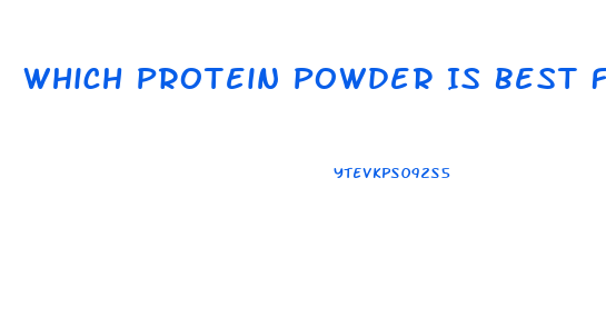 Which Protein Powder Is Best For Me To Lose Weight