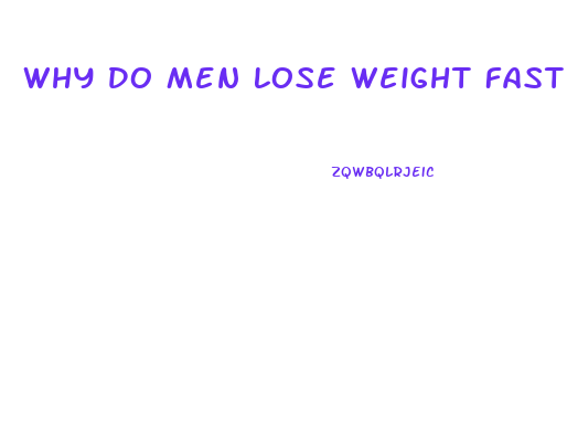 Why Do Men Lose Weight Faster