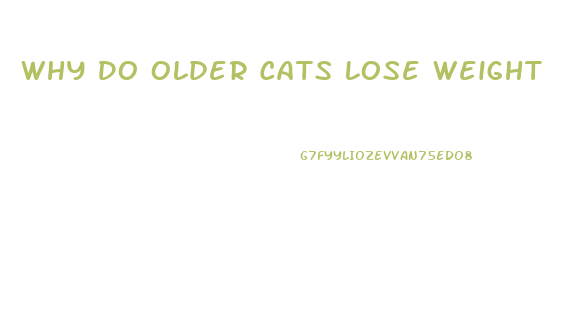 Why Do Older Cats Lose Weight