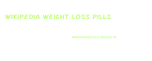 Wikipedia Weight Loss Pills