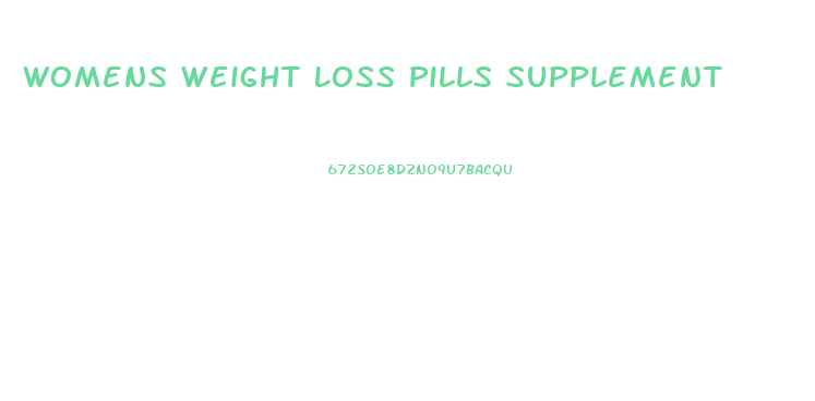 Womens Weight Loss Pills Supplement