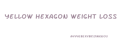 Yellow Hexagon Weight Loss Pill