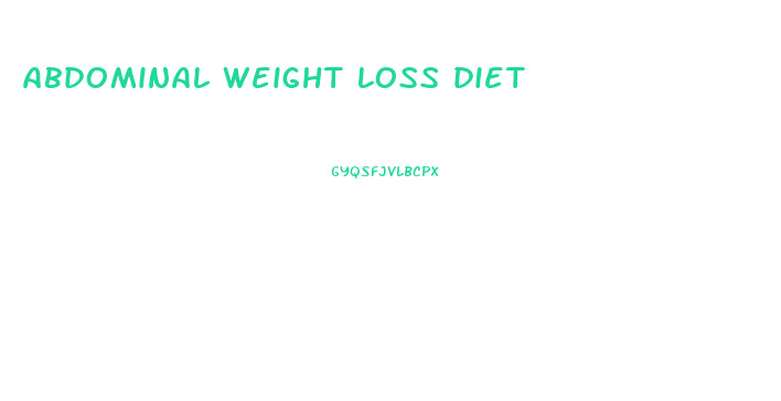 abdominal weight loss diet