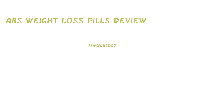 abs weight loss pills review