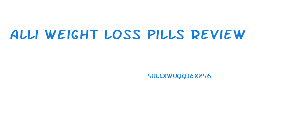 alli weight loss pills review