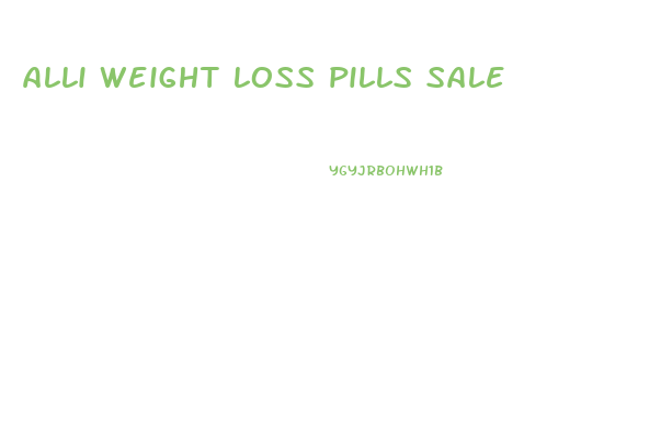 alli weight loss pills sale