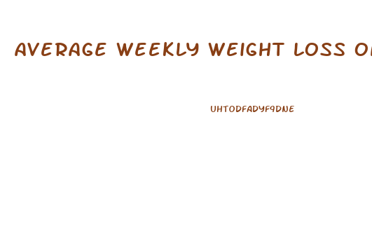 average weekly weight loss on hcg diet