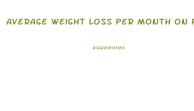 average weight loss per month on paleo diet