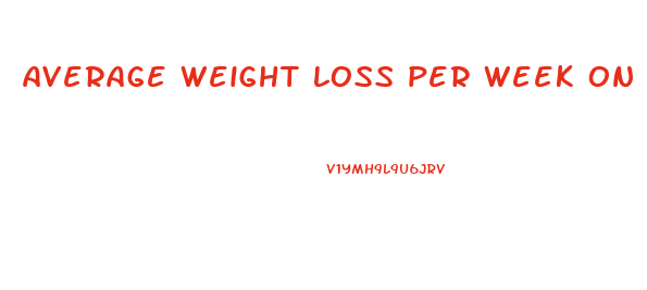 average weight loss per week on cambridge diet