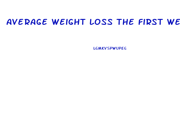 average weight loss the first week on a keto diet
