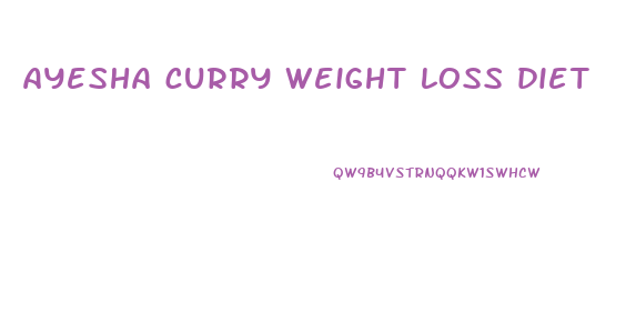 ayesha curry weight loss diet