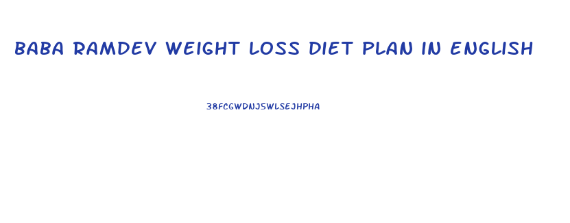 baba ramdev weight loss diet plan in english