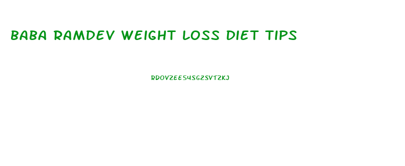 baba ramdev weight loss diet tips