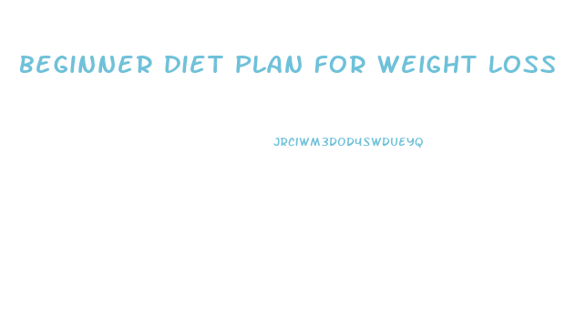 beginner diet plan for weight loss for female pdf