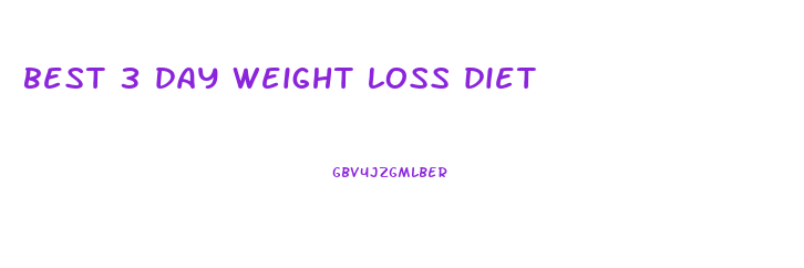 best 3 day weight loss diet