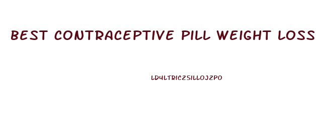 best contraceptive pill weight loss