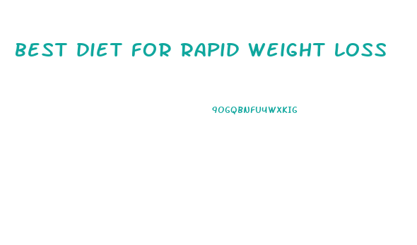 best diet for rapid weight loss