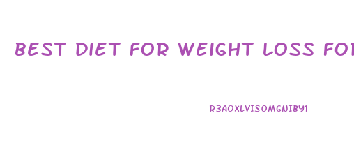 best diet for weight loss for 50 year old woman