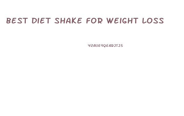 best diet shake for weight loss