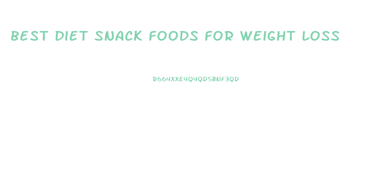 best diet snack foods for weight loss