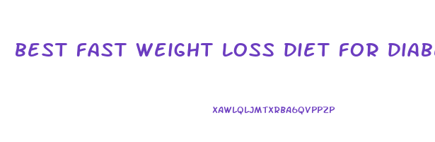 best fast weight loss diet for diabetics