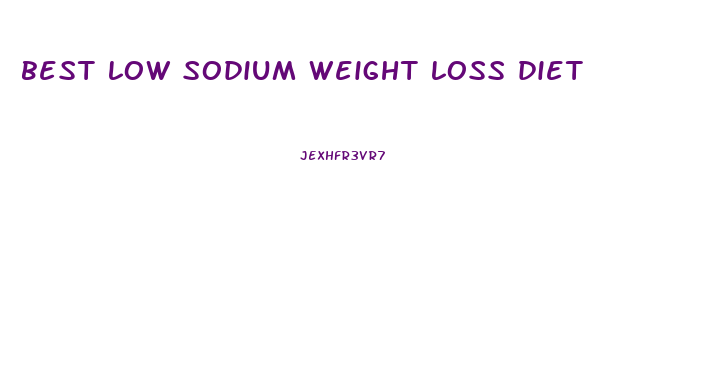 best low sodium weight loss diet
