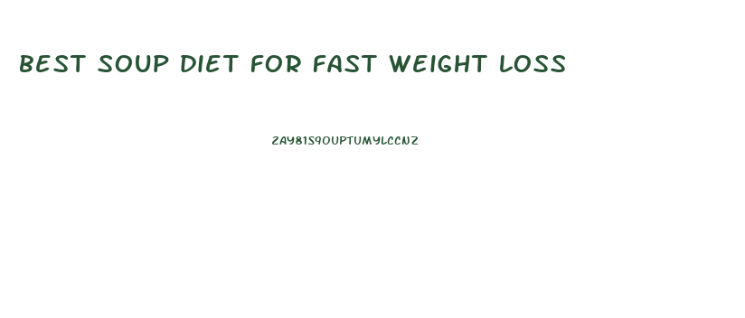 best soup diet for fast weight loss