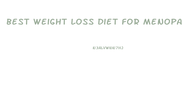 best weight loss diet for menopause