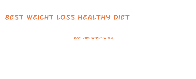 best weight loss healthy diet