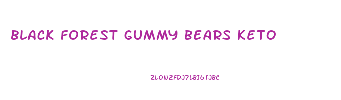 black forest gummy bears keto