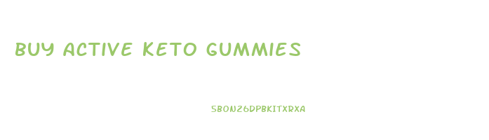 buy active keto gummies