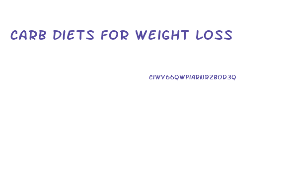 carb diets for weight loss