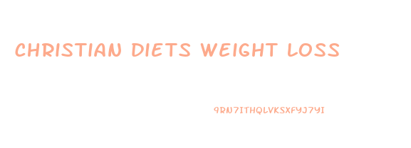 christian diets weight loss