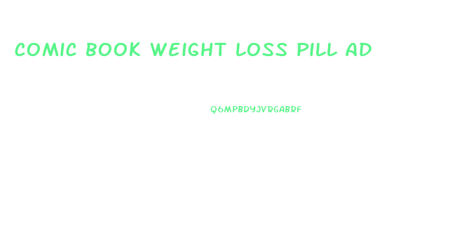 comic book weight loss pill ad