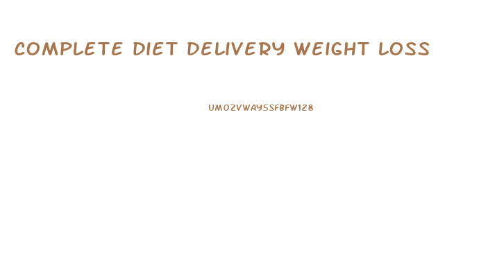 complete diet delivery weight loss