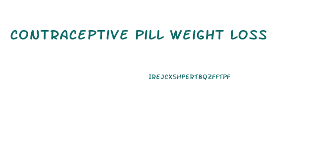 contraceptive pill weight loss